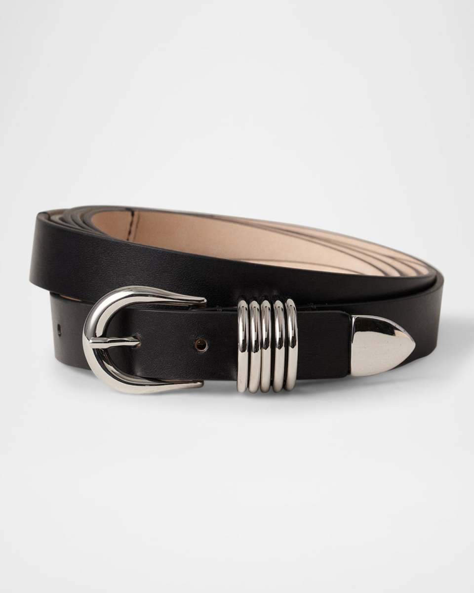 Hollyhock Triple Wrap Calf Leather Medium Belt